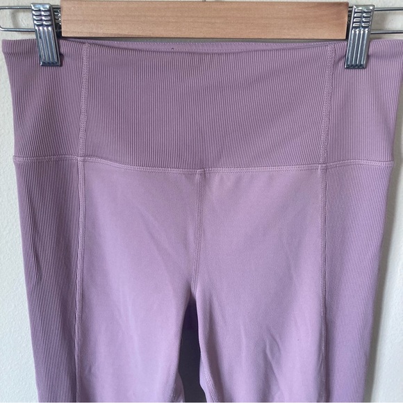 Athleta Barre Rib Tight Yoga Leggings Sugarplum Muave Size S - Picture 4 of 7